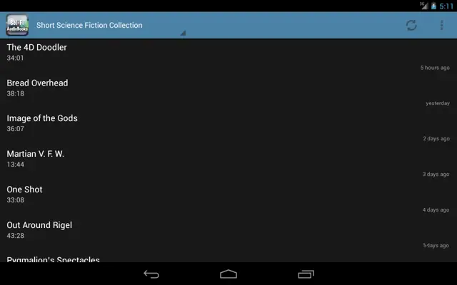 Science Fiction Audiobooks android App screenshot 1