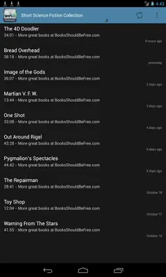 Science Fiction Audiobooks android App screenshot 5